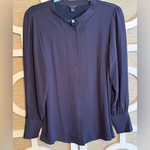 Ann Taylor, “Deep Blue” Blouse, sz SM *Like New! Excellent condition!